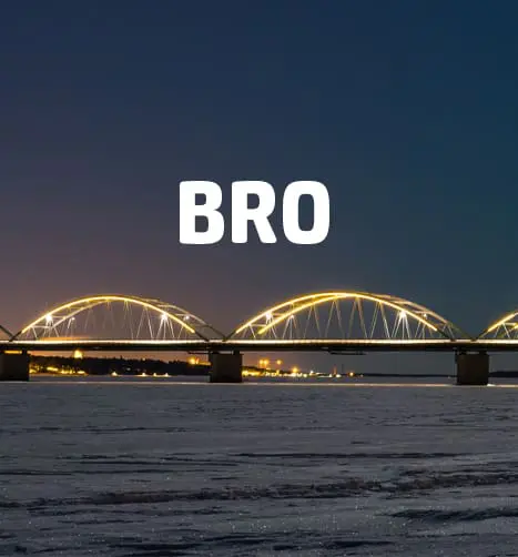 bro_ny-1 Bro i skymning som symboliserar BUS AB:s tjänster inom broarbeten